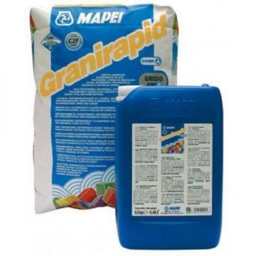 Клей для плитки Mapei Granirapid двухкомпонентный серый 30,5 кг