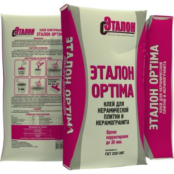 Клей для плитки Эталон Optima 25 кг