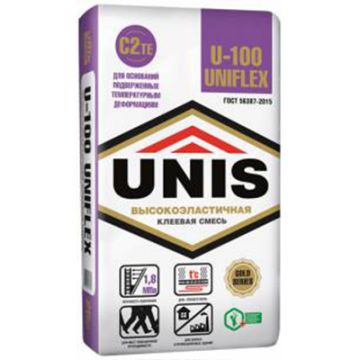 Клей для плитки Юнис Унифлекс U-100 25 кг