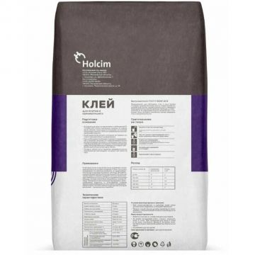 Клей для плитки и керамогранита Holcim C1T 25 кг