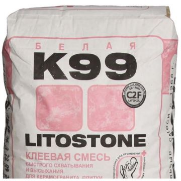 Клей для плитки Litokol Litostone K99 Белый 25 кг