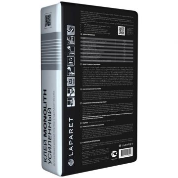 Клей для керамической плитки и керамогранита Laparet (Лапарет) Monolith Усиленный С1Т 25 кг