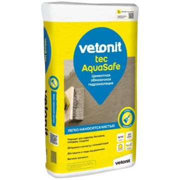 Гидроизоляция обмазочная Vetonit (Ветонит) Тек АкваСейф 20 кг