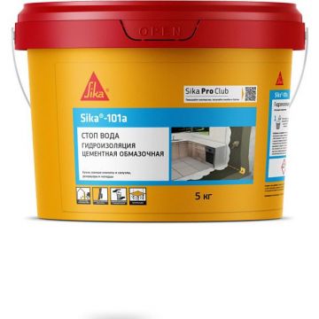 Гидроизоляция тонкослойная Sika (Зика) -101 A на цементной основе 5 кг