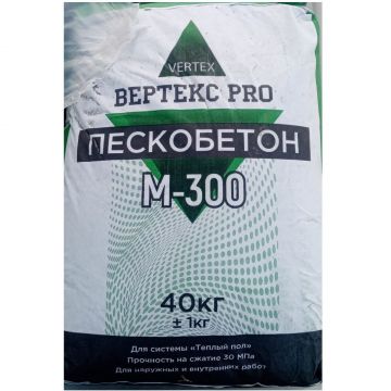 Пескобетон Вертекс (Vertex) Pro M-300 40 кг