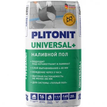 Наливной пол Plitonit (Плитонит) Universal + 20 кг