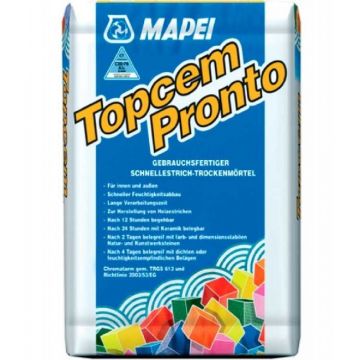Базовая смесь стяжка пола Mapei Topcem Pronto цементная 25 кг