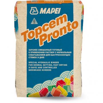 Базовая смесь стяжка пола Mapei Topcem Pronto цементная 25 кг