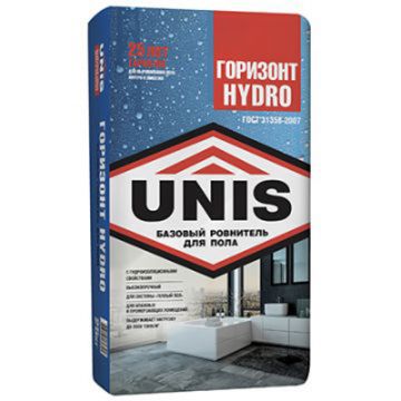 Универсальная смесь стяжка пола Юнис (Unis) Горизонт Hydro 25 кг