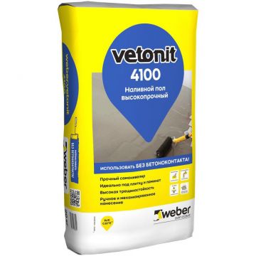 Универсальная смесь Самовыравнивающийся наливной пол Weber-Vetonit 4100 20 кг