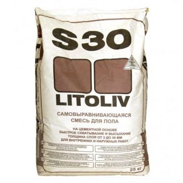 Финишная смесь ровнитель для пола Litokol Litoliv S30 25 кг