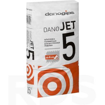 Шпатлевка полимерная выравнивающая Dano JET 5 25 кг