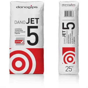 Шпатлевка полимерная выравнивающая Dano JET 5 25 кг