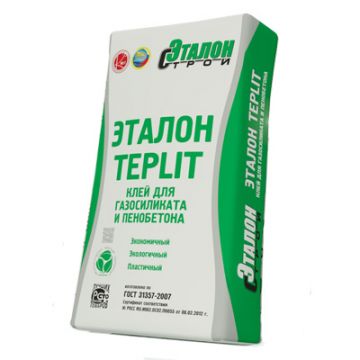 Клей для пеноблока Эталон Teplit Зима 25 кг