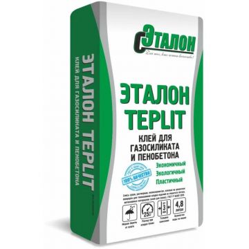 Клей для пеноблока Эталон Teplit Зима 25 кг