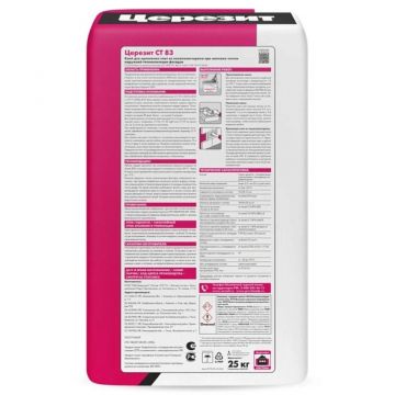 Клей для крепление плит Ceresit (Церезит) CT 83 Strong Fix 25 кг