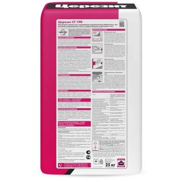 Смесь штукатурно-клеевая Ceresit (Церезит) CT 190 MW Flex для минераловатных плит 25 кг