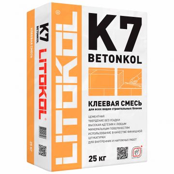 Клей для кладки стен и перегородок Litokol (Литокол) Betonkol K7 25 кг