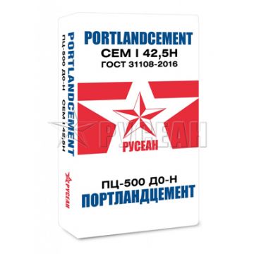 Портландцемент Русеан ПЦ М-500 Д0 (CEM I 42,5Н) 40 кг Портландцемент Русеан ПЦ М-500 Д0 (CEM I 42,5Н) 40 кг