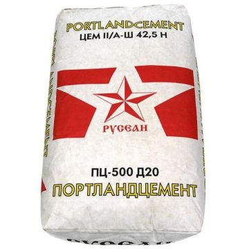 Смесь цементная Русеан ПЦ М-500 Д20 40 кг