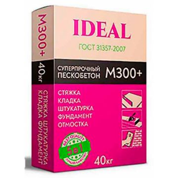 Пескобетон Идеал (Ideal) М-300 40кг