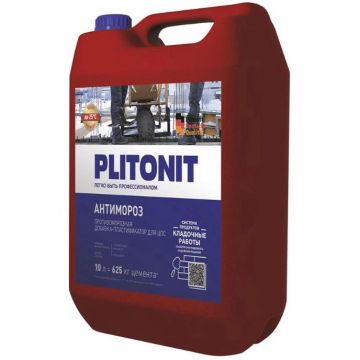 Добавка для растворов Plitonit (Плитонит) АнтиМороз 10 л