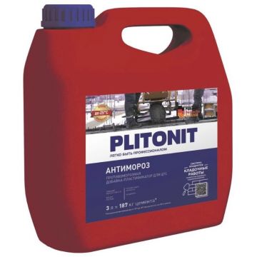 Добавка для растворов Plitonit (Плитонит) АнтиМороз 3 л