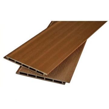 Фасадная панель Варяжский композит (Varyazhskij kompozit) пустотелая Кремовый 180x14x3000-4000 мм