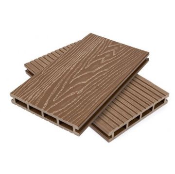 Террасная доска ДПК Деревопласт (Derevoplast) 3D Орех 3000х147х23 мм