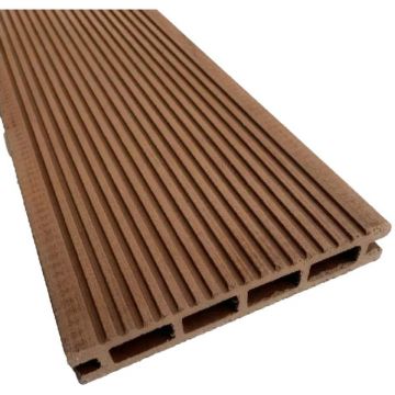 Террасная доска ДПК Деревопласт (Derevoplast) односторонняя Орех 4000х150х24 мм