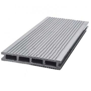 Террасная доска ДПК Деревопласт (Derevoplast) односторонняя Серая 6000х150х24 мм