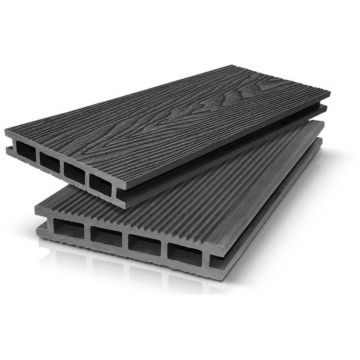 Террасная доска ДПК DeckLine Classic 3D Вельвет Графит 4000х140х24 мм Террасная доска ДПК DeckLine Classic 3D Вельвет Графит 4000х140х24 мм