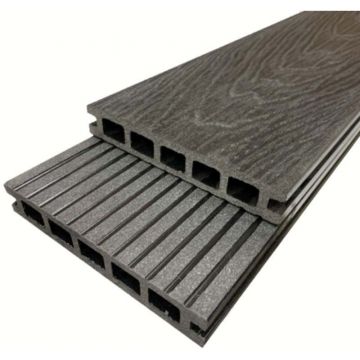 Террасная доска ДПК пустотелая Petran (Петран) Vintaje 3D Velvet 151x25x3000-4000 мм Черное дерево (м.п.)