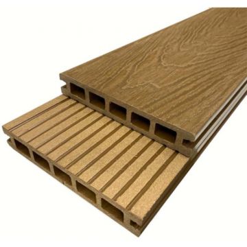 Террасная доска ДПК пустотелая Petran (Петран) Vintaje 3D Velvet 151x25x3000-4000 мм Маренный Дуб (м.п.)