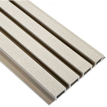 Фасадная панель пустотелая реечная шлифованная Latitudo (Латитудо) EasyDecking Wood-X Бежевый 26х219х3010 мм, 27471