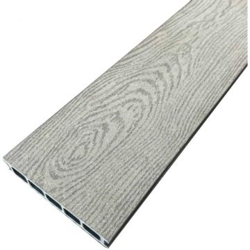 Террасная доска ДПК двухсторонняя пустотелая шовная под дерево Latitudo (Латитудо) Euro Серый 27х139х3000-4000-6000 мм