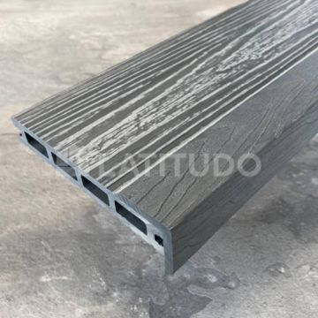 Уголок ДПК 3D фактура дерева Latitudo (Латитудо) EasyDecking Wood-X Серый Микс 45х45х3010 мм, 26433