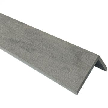 Уголок ДПК шлифованный EasyDecking (ИзиДекинг) Вуд-Икс Серый Микс 50х80х3010 мм, 26437