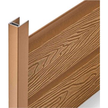 Заборная панель ДПК пустотелая шип-паз 3D EasyDecking (ИзиДекинг) Вуд-Икс Дуб 20х146х2210 мм шт, 26964