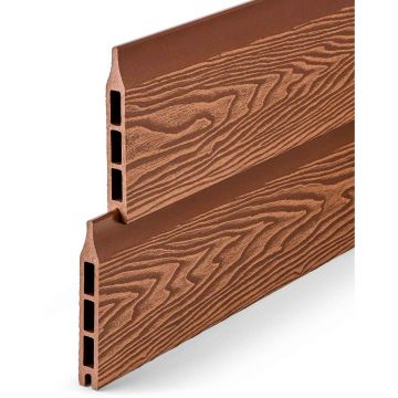 Заборная панель ДПК пустотелая шип-паз 3D EasyDecking (ИзиДекинг) Вуд-Икс Коричневый 20х146х3010 мм шт, 26982