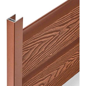 Заборная панель ДПК пустотелая шип-паз 3D EasyDecking (ИзиДекинг) Вуд-Икс Коричневый 20х146х3010 мм шт, 26982