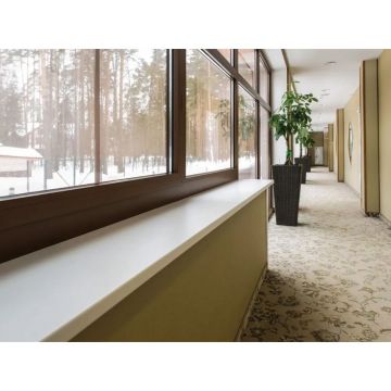 Подоконник Витраж (Vitraz) VPL Белый Сатин, ширина 550 мм, 1000 мм