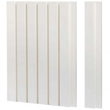 Реечная стеновая панель МДФ Ликорн (Likorn) РП-1.С.16.2800 серединная рейка Кремовая 2800х65х16 мм