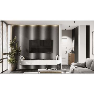 Рейка декоративная МДФ Ликорн (Likorn) РП-2.16.2800 Черная 2800х40х16 мм