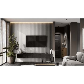 Рейка декоративная МДФ Ликорн (Likorn) РП-2.16.2800 Светло-серая 2800х40х16 мм