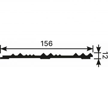 Панель Cosca Decor (Коска) RP005, 156х12, 2800 мм, Экополимер