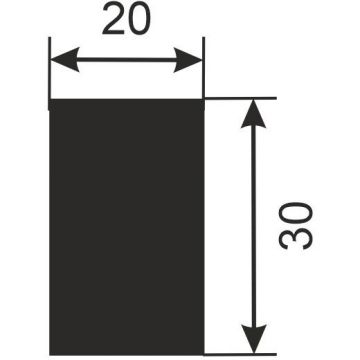 Рейка Cosca Decor (Коска) RX002, 30х20, 2000 мм, Экополимер