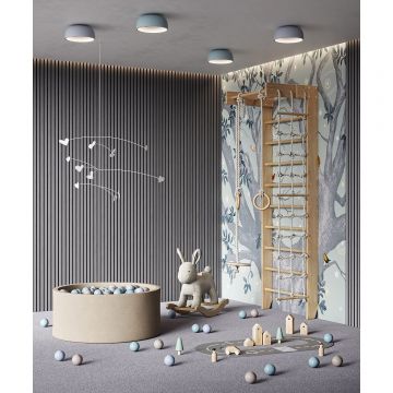 Акустическая панель Cosca Decor (Коска) Монако черный войлок, 600х600х21 мм, рейки МДФ, шпон дуб ардженто светло-серый 00-00078916