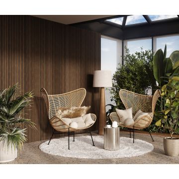 Акустическая панель Cosca Decor (Коска) Монако черный войлок, 600х600х21 мм, рейки МДФ, шпон дуб маррон коричневый 00-00078918