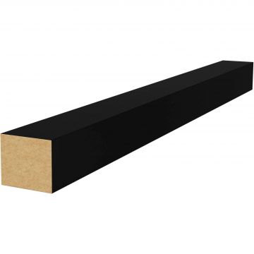 Руст стыковочный Cosca Decor (Коска) 25х22х1350мм, МДФ, черный